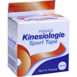 KINESIOLOGIE Športová páska 5 cmx5 m červená, 1 kus