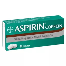 ASPIRIN Kofeínové tablety, 20 ks