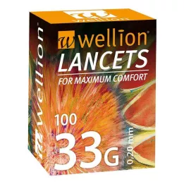 WELLION Lancety 33 G, 100 ks