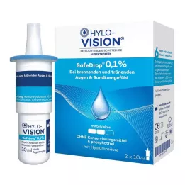 HYLO-VISION SafeDrop 0,1% očné kvapky, 2X10 ml
