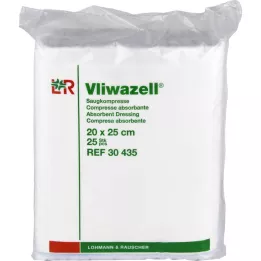 VLIWAZELL Absorpčné obklady nesterilné 20x25 cm, 25 ks