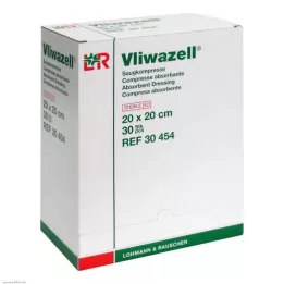 VLIWAZELL Absorpčné obklady sterilné 20x20 cm, 30 ks