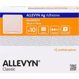 ALLEVYN Ag adhezívne krytie na rany 10x10 cm, 10 ks