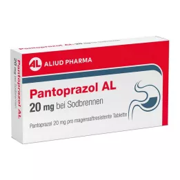 PANTOPRAZOL AL 20 mg v tabletách Sodbr.gastrická kyselina, 14 ks