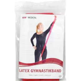 RFM Gymnastický pás latexový stredný 2,5 m červený, 1 kus