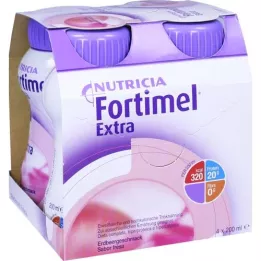FORTIMEL Extra jahodová príchuť, 4X200 ml