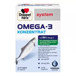 DOPPELHERZ Kapsule Omega-3 koncentrátového systému, 60 ks