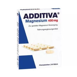 ADDITIVA Magnézium 400 mg filmom obalené tablety, 30 ks