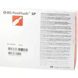 BD POSIFLUSH SP Naplnené injekčné striekačky preplachovacieho systému, 30X10 ml
