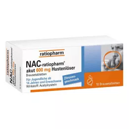 NAC-ratiopharm akut 600 mg šumivé tablety proti kašľu, 10 ks