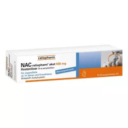 NAC-ratiopharm akut 600 mg šumivé tablety proti kašľu, 20 ks