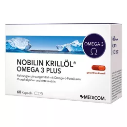 NOBILIN Kapsuly Krill Oil Omega-3 Plus, 60 ks