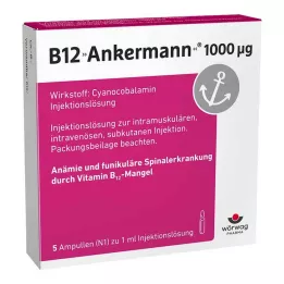 B12 ANKERMANN 1 000 μg ampulky, 5X1 ml
