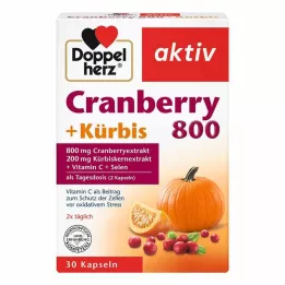 DOPPELHERZ Cranberry+Tekvicové kapsuly, 30 ks
