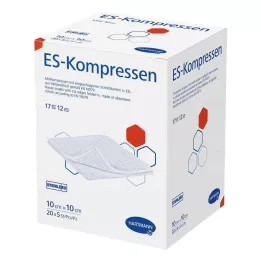 ES-KOMPRESSEN sterilné 10x10 cm 12-násobné hromadné balenie, 20X5 ks