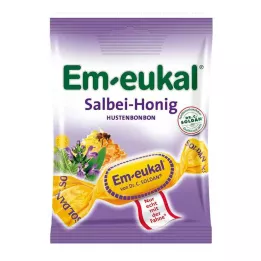 EM-EUKAL Šalviový medový cukrík s cukrom, 75 g