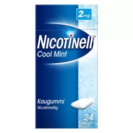 NICOTINELL Žuvačka Cool Mint 2 mg, 24 ks