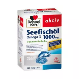 DOPPELHERZ Olej z morských rýb Omega-3 1 000 mg+Fols.Caps., 120 ks
