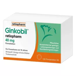 GINKOBIL-ratiopharm 40 mg filmom obalené tablety, 120 ks