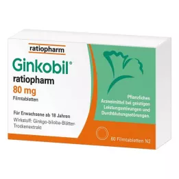 GINKOBIL-ratiopharm 80 mg filmom obalené tablety, 60 ks