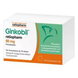 GINKOBIL-ratiopharm 80 mg filmom obalené tablety, 120 ks