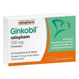 GINKOBIL-ratiopharm 120 mg filmom obalené tablety, 30 ks