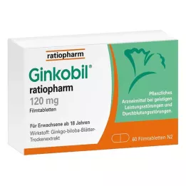 GINKOBIL-ratiopharm 120 mg filmom obalené tablety, 60 ks