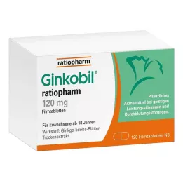 GINKOBIL-ratiopharm 120 mg filmom obalené tablety, 120 ks