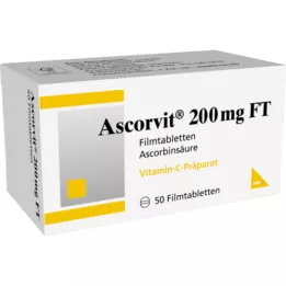 ASCORVIT 200 mg FT filmom obalené tablety, 50 ks