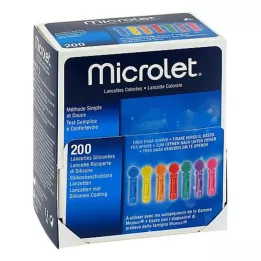 MICROLET Lancety farebné, 200 ks
