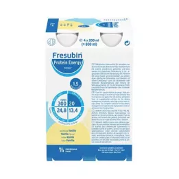 FRESUBIN PROTEIN Energy DRINK Vanilková fľaša na pitie, 4X200 ml