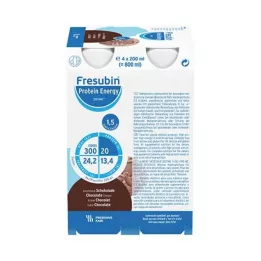 FRESUBIN PROTEIN Energy DRINK Fľaša na čokoládu, 4X200 ml