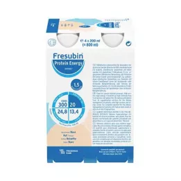 FRESUBIN PROTEIN Energy DRINK Fľaša na pitie s orieškami, 4X200 ml