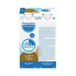 FRESUBIN PROTEIN Energy DRINK Fľaša na cappuccino, 4X200 ml