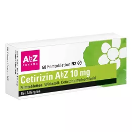 CETIRIZIN AbZ 10 mg filmom obalené tablety, 50 ks