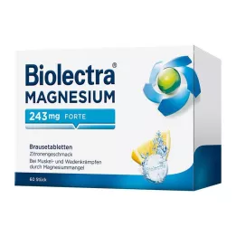 BIOLECTRA Horčík 243 mg forte Citrón Br.-Tabl., 60 ks
