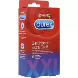 DUREX Citlivosť extra veľkých kondómov, 10 hodín
