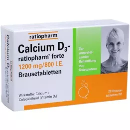 CALCIUM D3-ratiopharm forte šumivé tablety, 20 ks