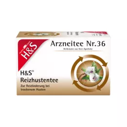 H&amp;S filtračné vrecká na čaj proti kašľu, 20X2,5 g