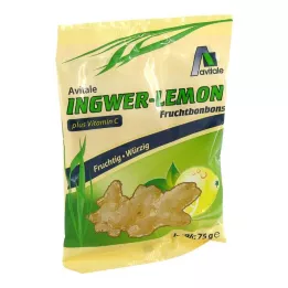 INGWER LEMON Bonbóny + vitamín C, 75 g