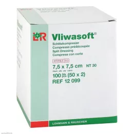 VLIWASOFT Štrbinové obklady 7,5x7,5 cm sterilné 4l., 50X2 ks