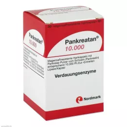 PANKREATAN 10 000 gastrorezistentných tvrdých kapsúl, 50 ks