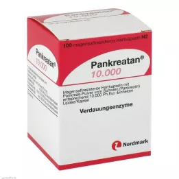 PANKREATAN 10 000 gastrorezistentných tvrdých kapsúl, 100 ks