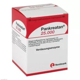 PANKREATAN 25 000 gastrorezistentných tvrdých kapsúl, 50 ks