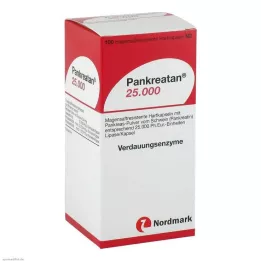 PANKREATAN 25 000 gastrorezistentných tvrdých kapsúl, 100 ks