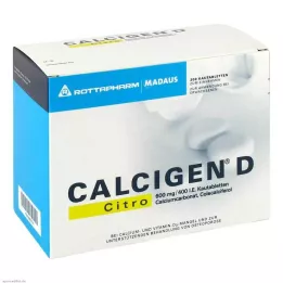 CALCIGEN D Citro 600 mg/400 I.E. žuvacie tablety, 200 ks