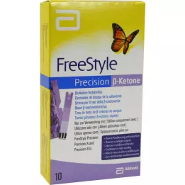 FREESTYLE Presné ß-Ketónové krvné ketónové testovacie prúžky, 10 ks