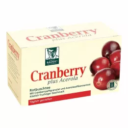 CRANBERRY ACEROLA Filtračné vrecká Baders, 20 ks