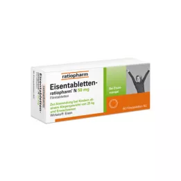 EISENTABLETTEN-ratiopharm N 50 mg filmom obalené tablety, 50 ks
