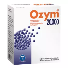 OZYM 20 000 tvrdých gastrorezistentných kapsúl, 200 ks